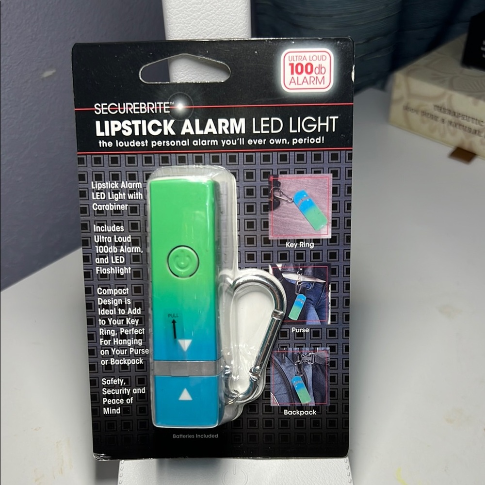 Green and Blue Lipstick Alarm LED Light